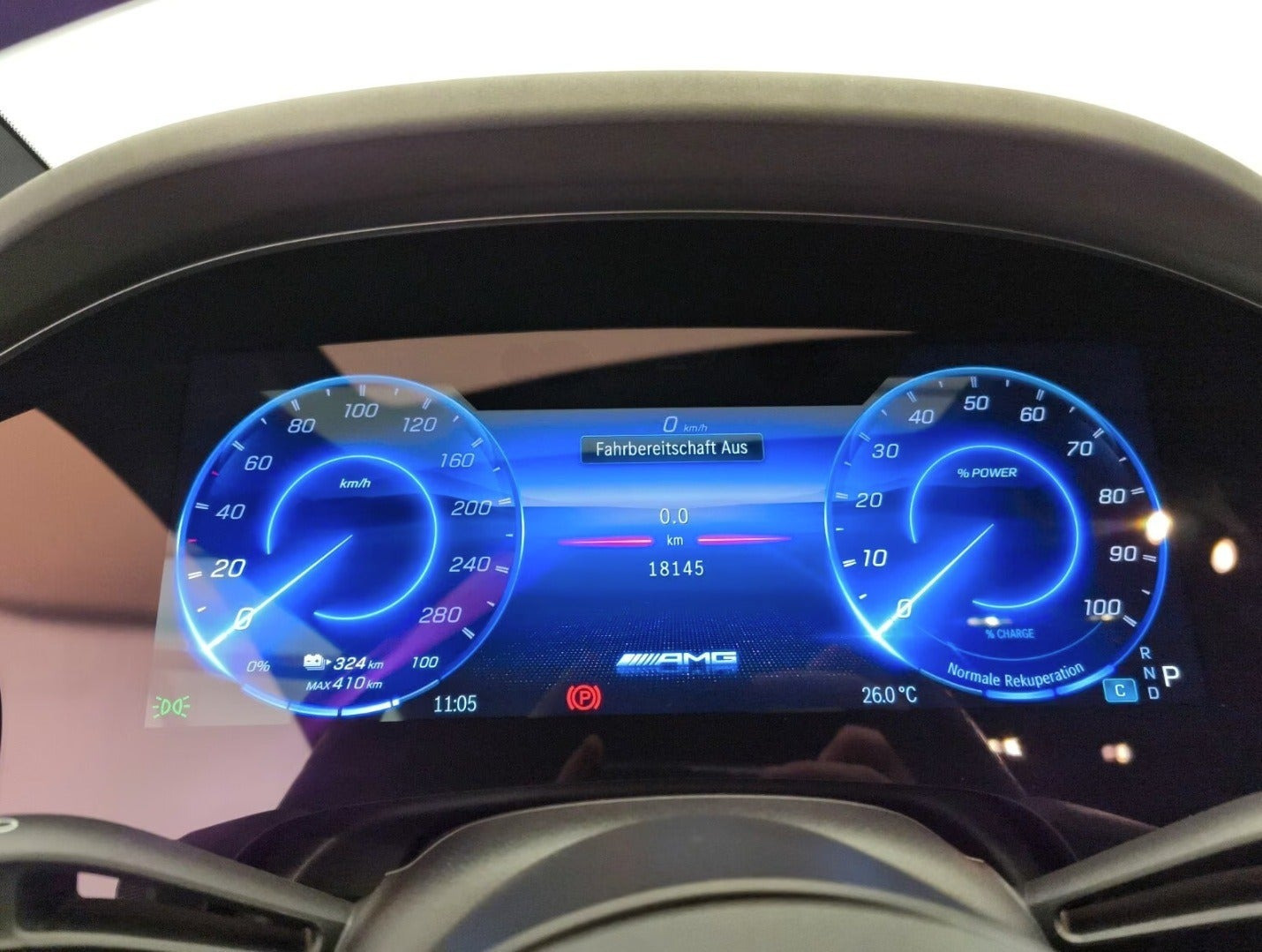 Sort Mercedes EQS53 fra 2022