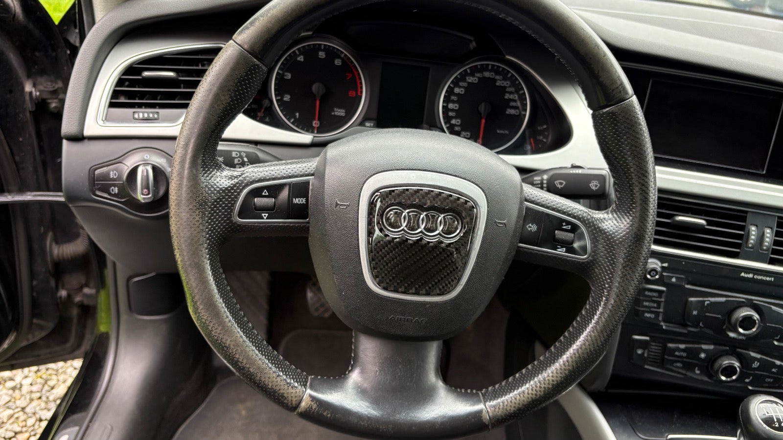 Sort Audi A4 fra 2010