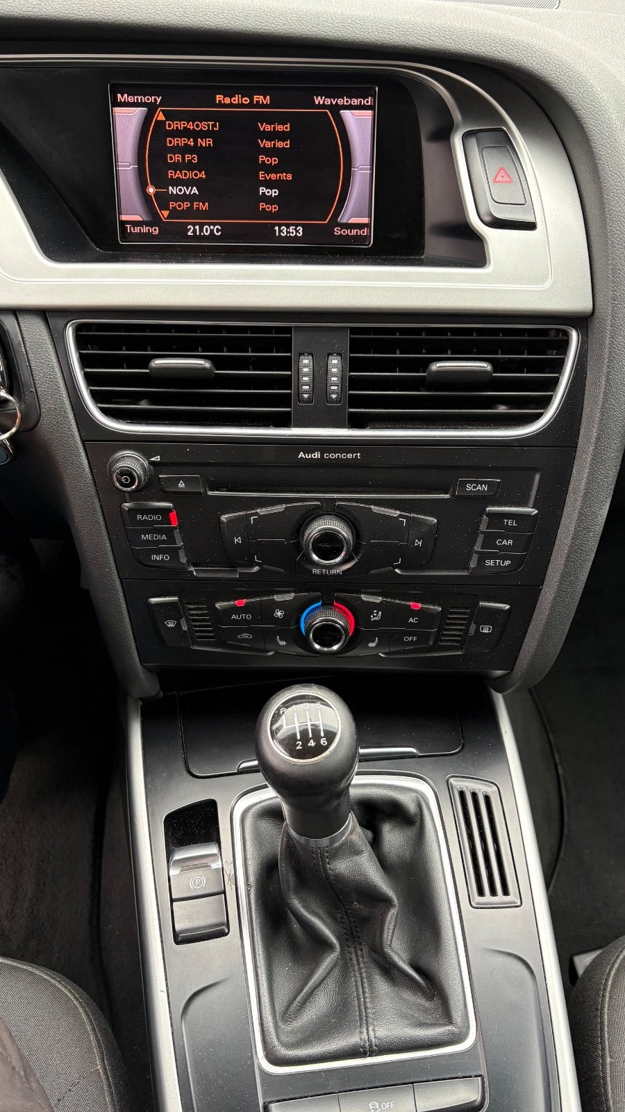 Sort Audi A4 fra 2010