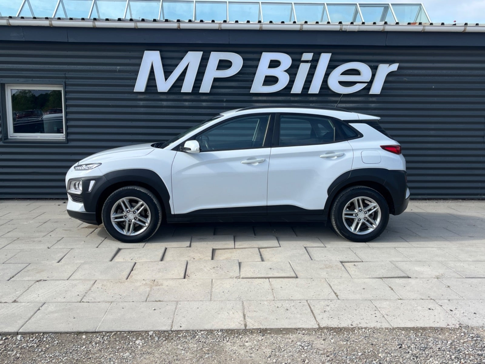 Hvid Hyundai Kona fra 2020