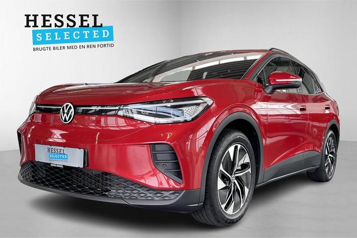 Rød VW ID.4 fra 2024 set udefra