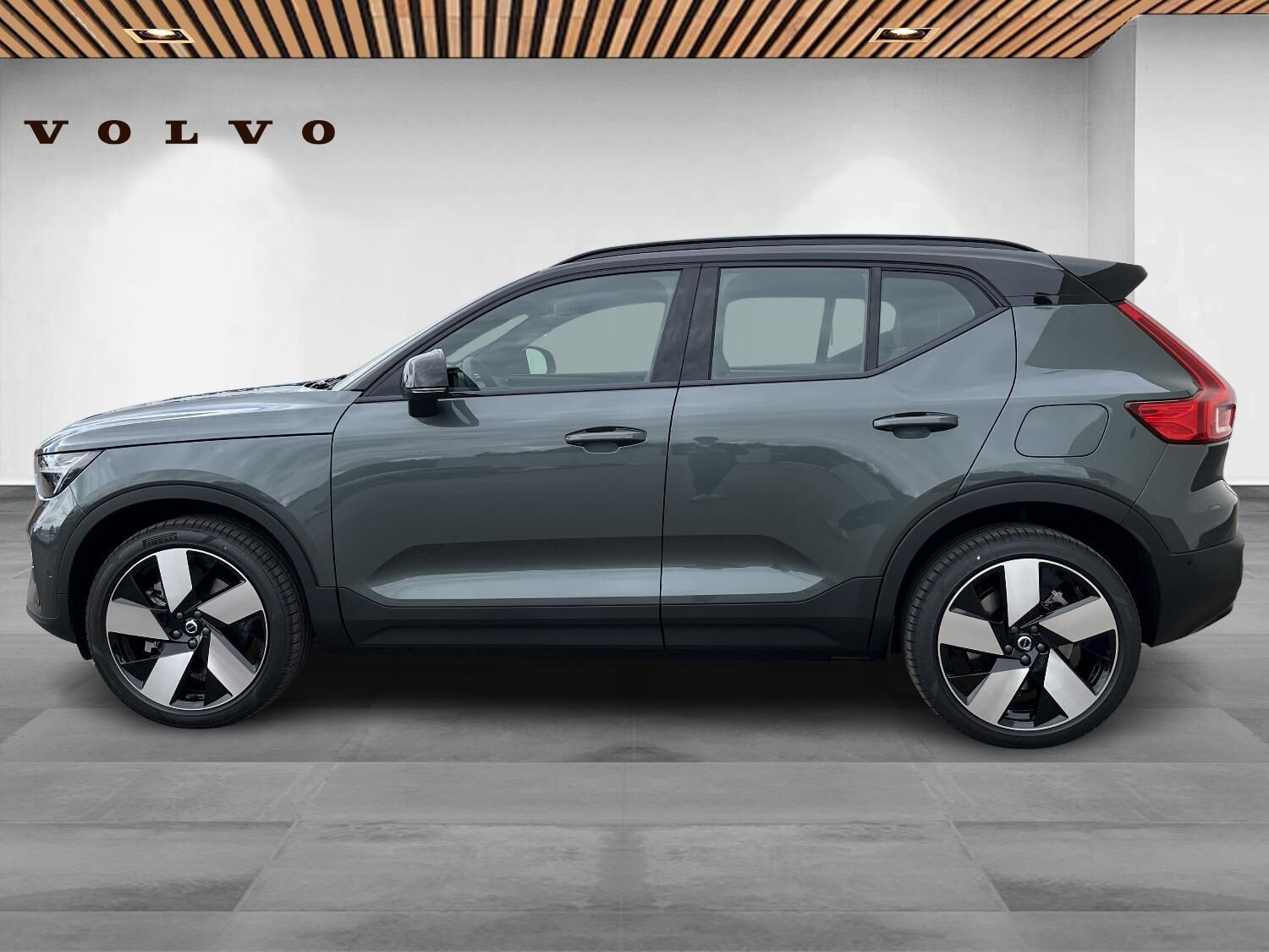 Grøn Volvo EX40 fra 2026