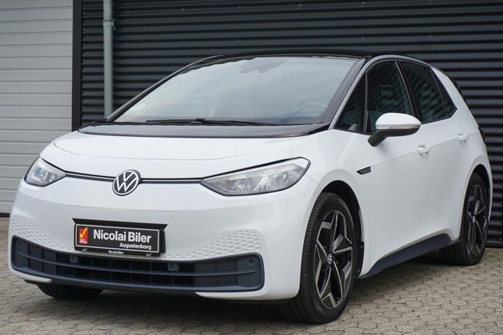 Hvid VW ID.3 fra 2021