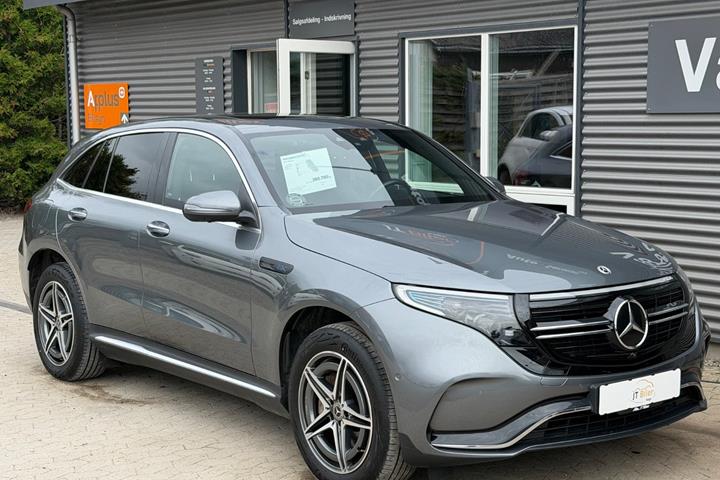 Grå Mercedes EQC400 fra 2022