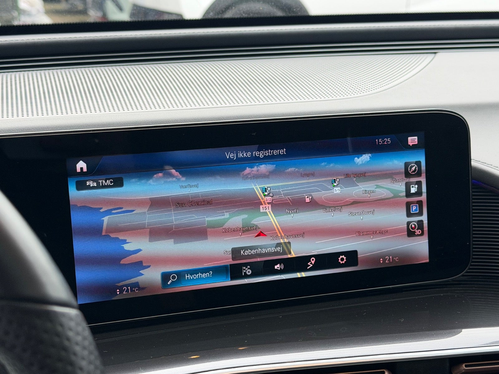 Grå Mercedes EQC400 fra 2022