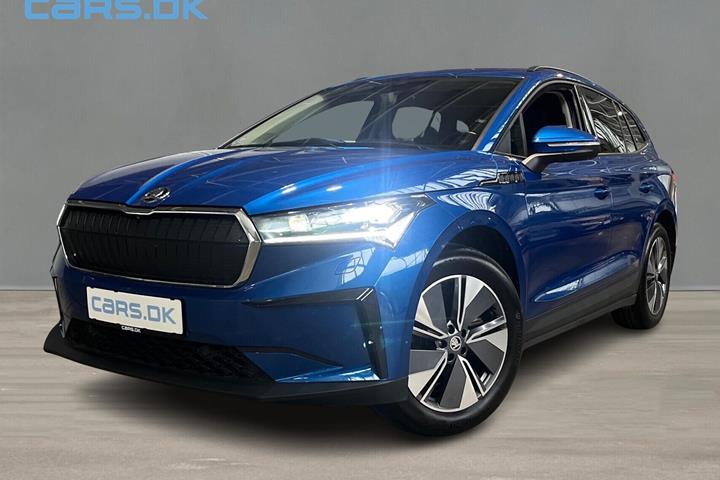 Blå Skoda Enyaq fra 2022 set udefra