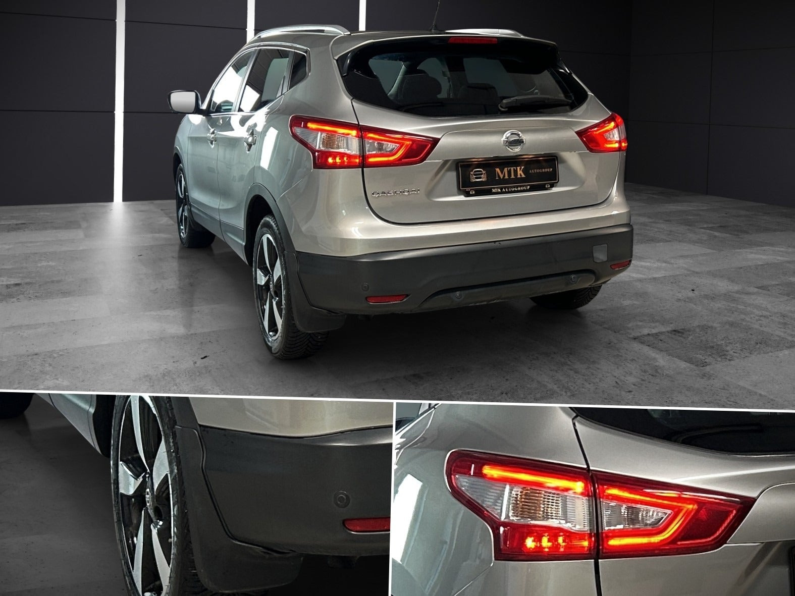 Sølv Nissan Qashqai fra 2016