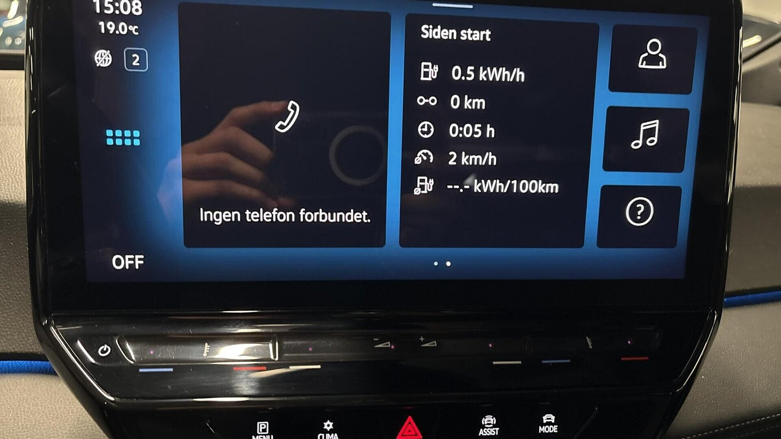 Blå VW ID.3 fra 2024