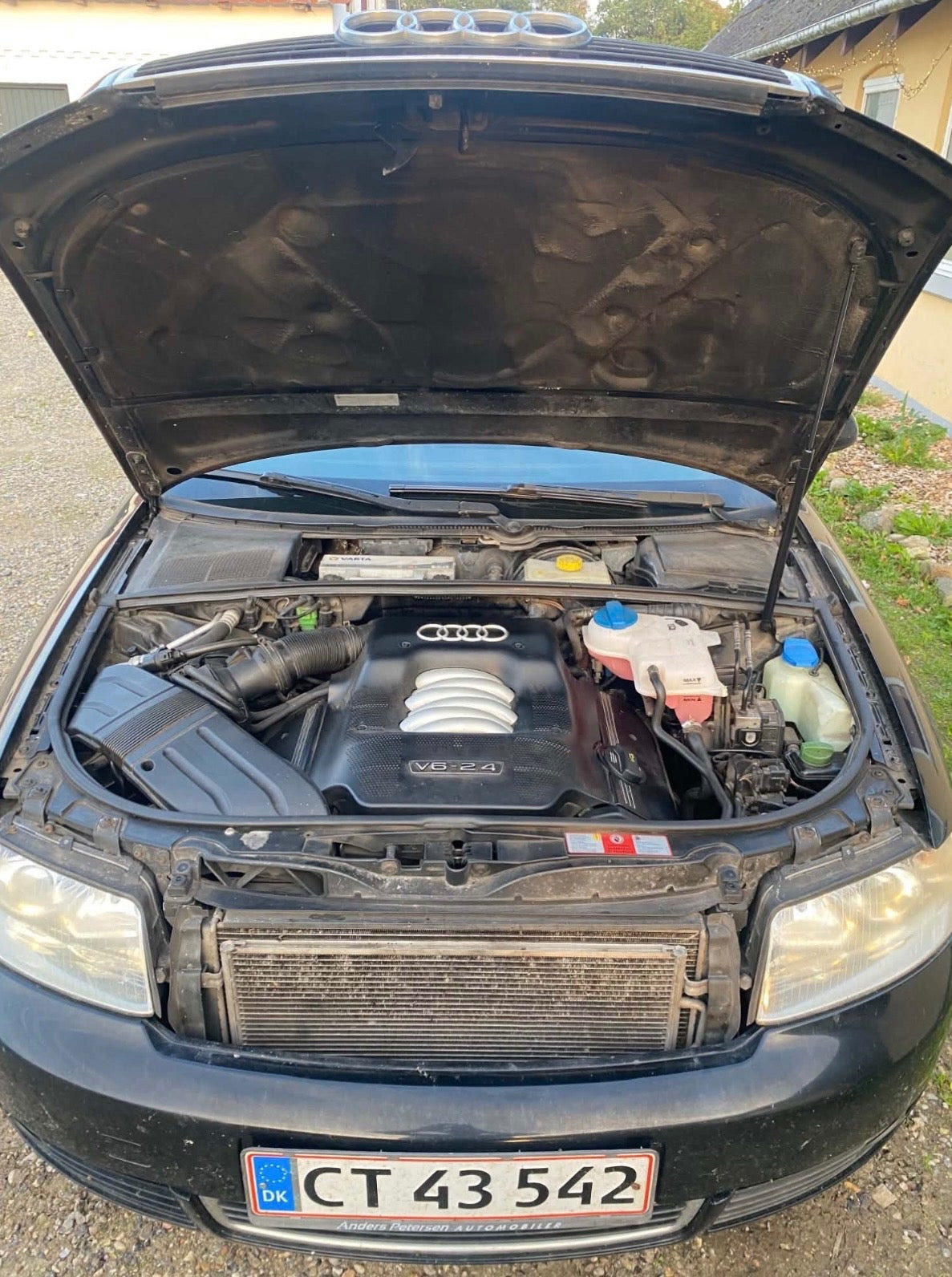 Sort Audi A4 fra 2004