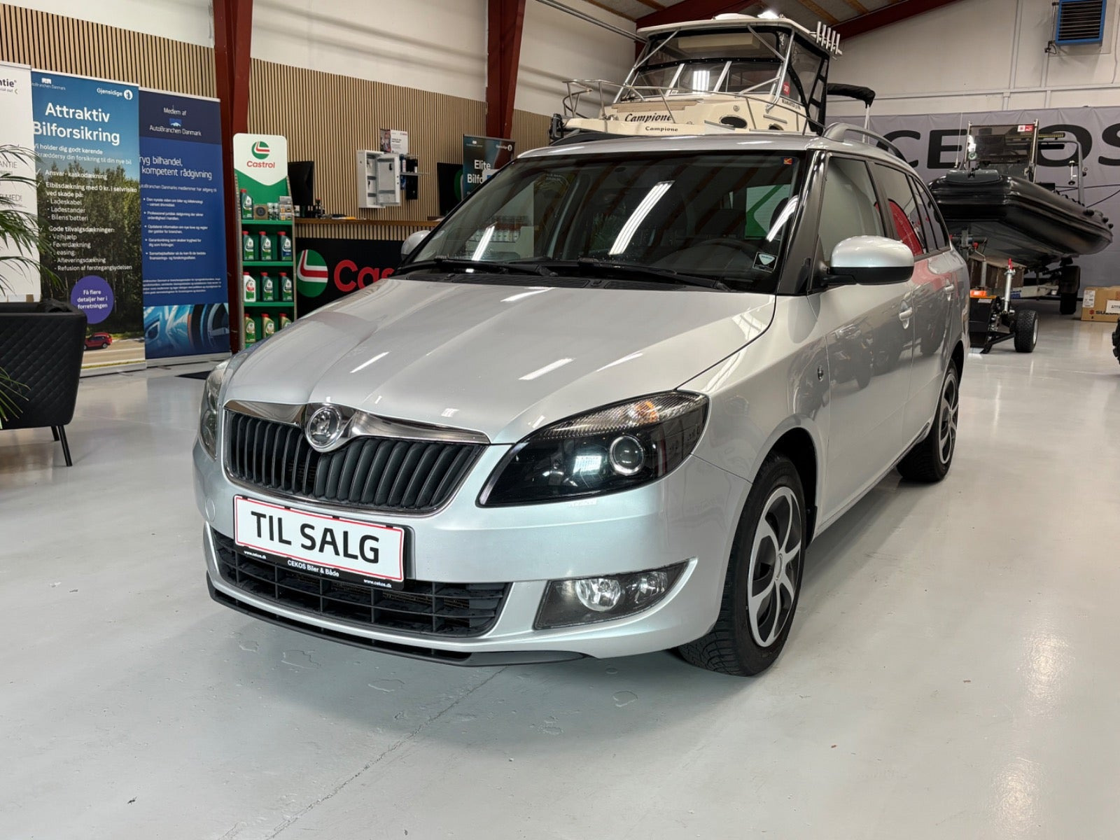 Sølv Skoda Fabia fra 2014