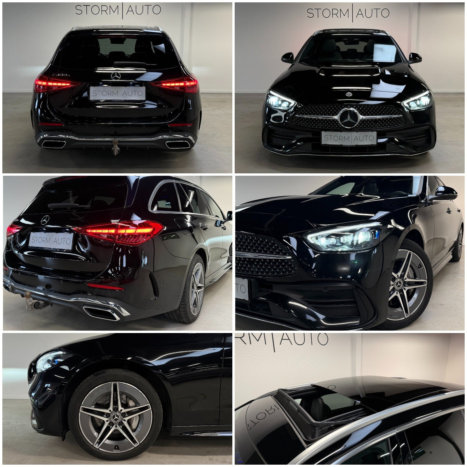 Sort Mercedes C300 e fra 2023
