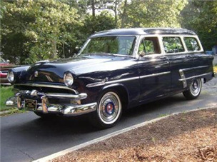 Blå Ford Crown Victoria fra 1953