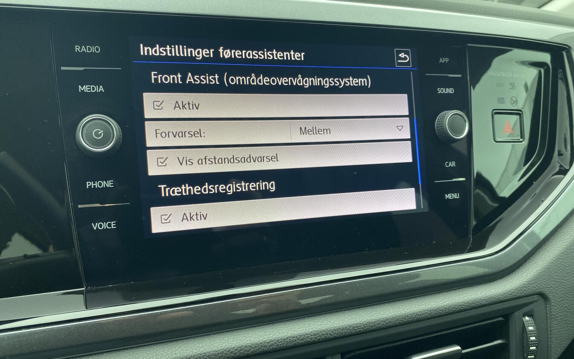 Sort VW Polo fra 2019
