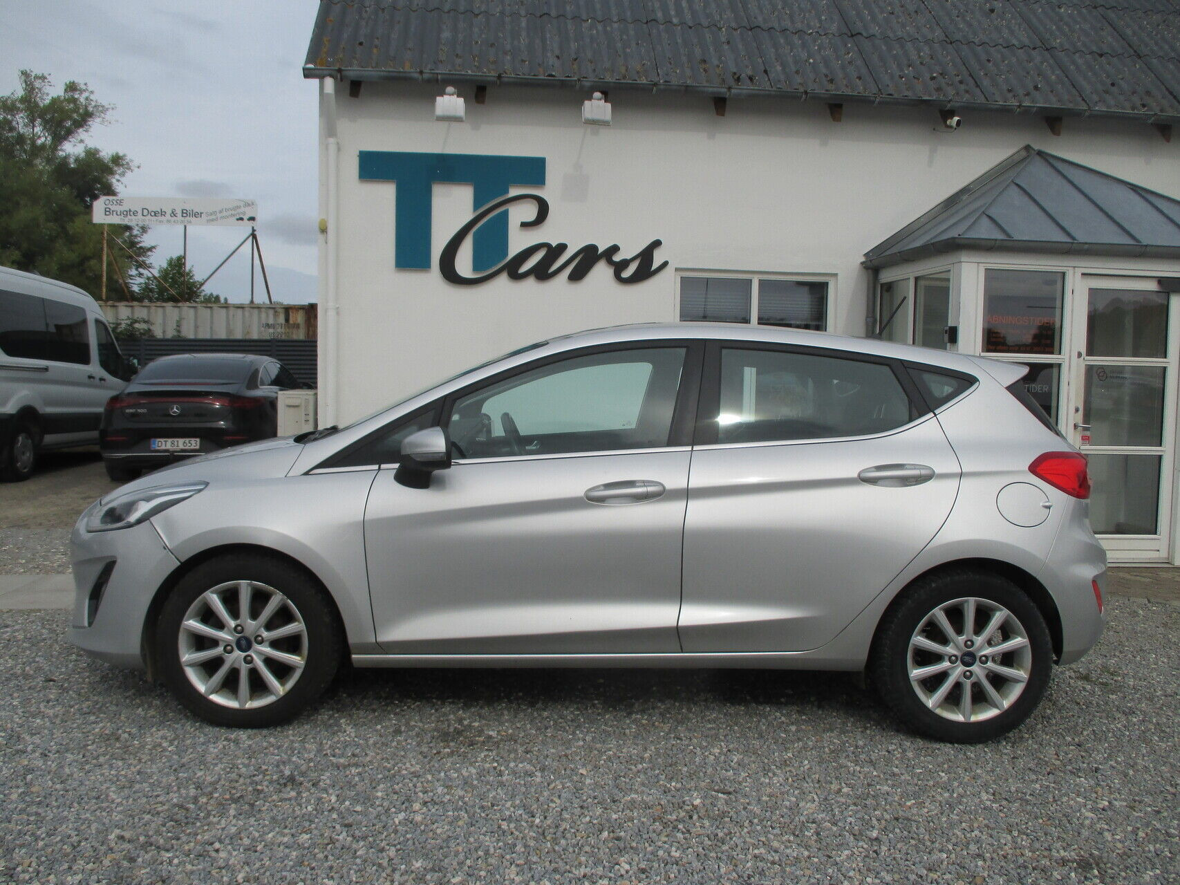 Sølv Ford Fiesta fra 2018
