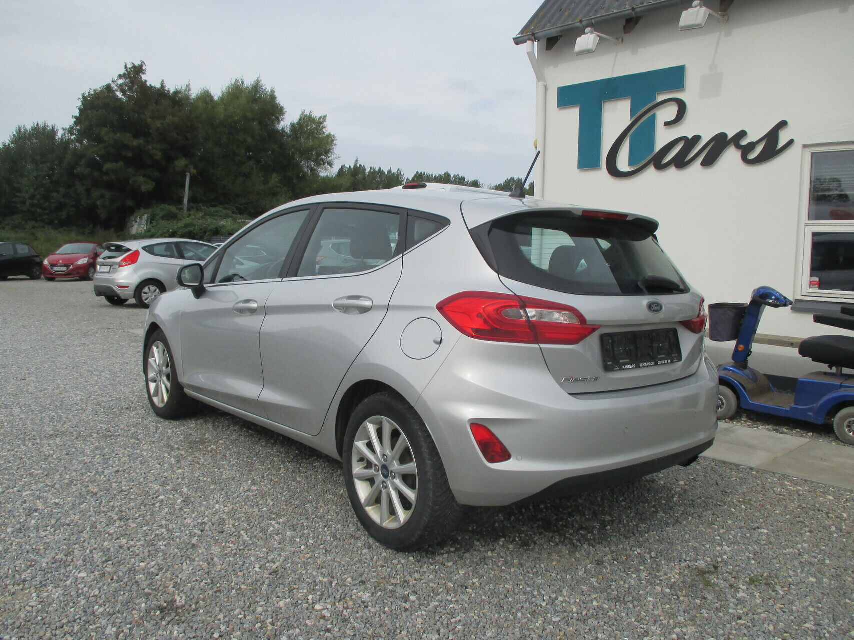 Sølv Ford Fiesta fra 2018