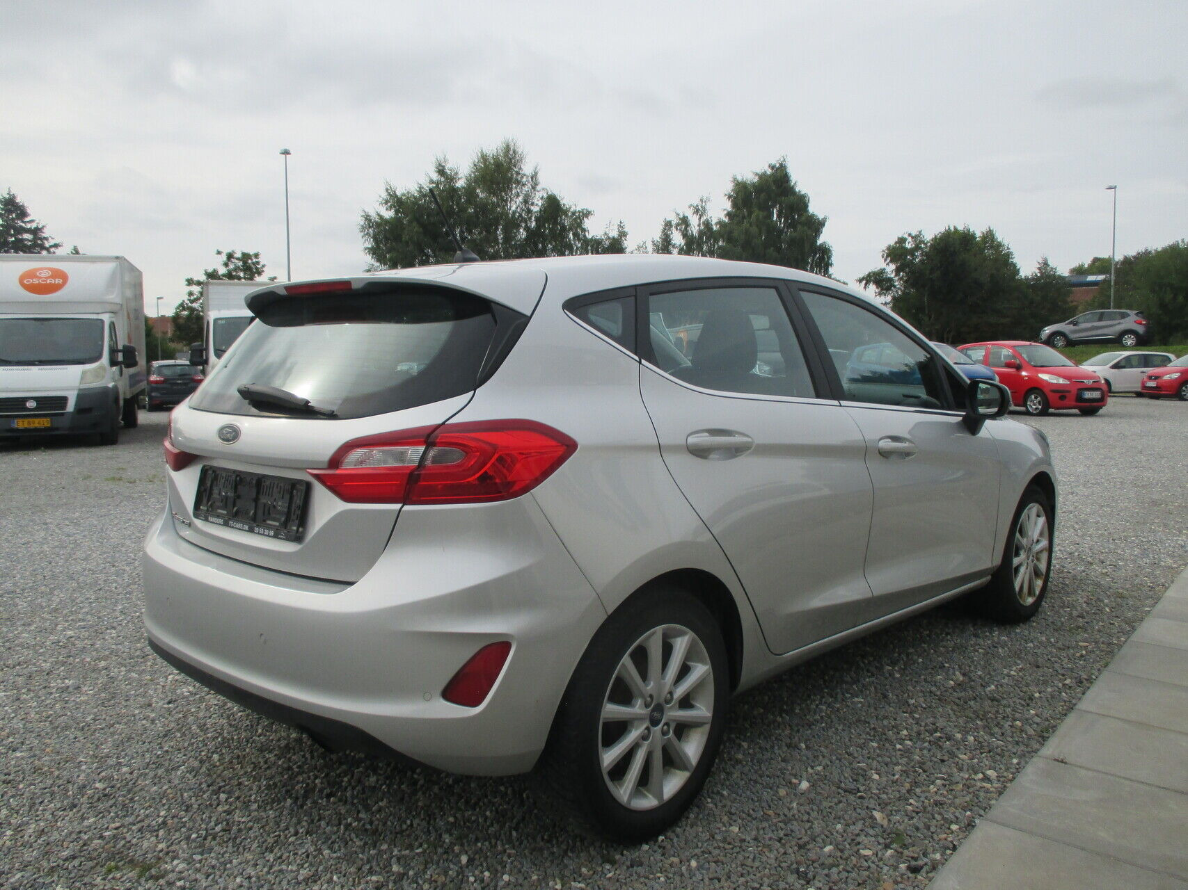 Sølv Ford Fiesta fra 2018