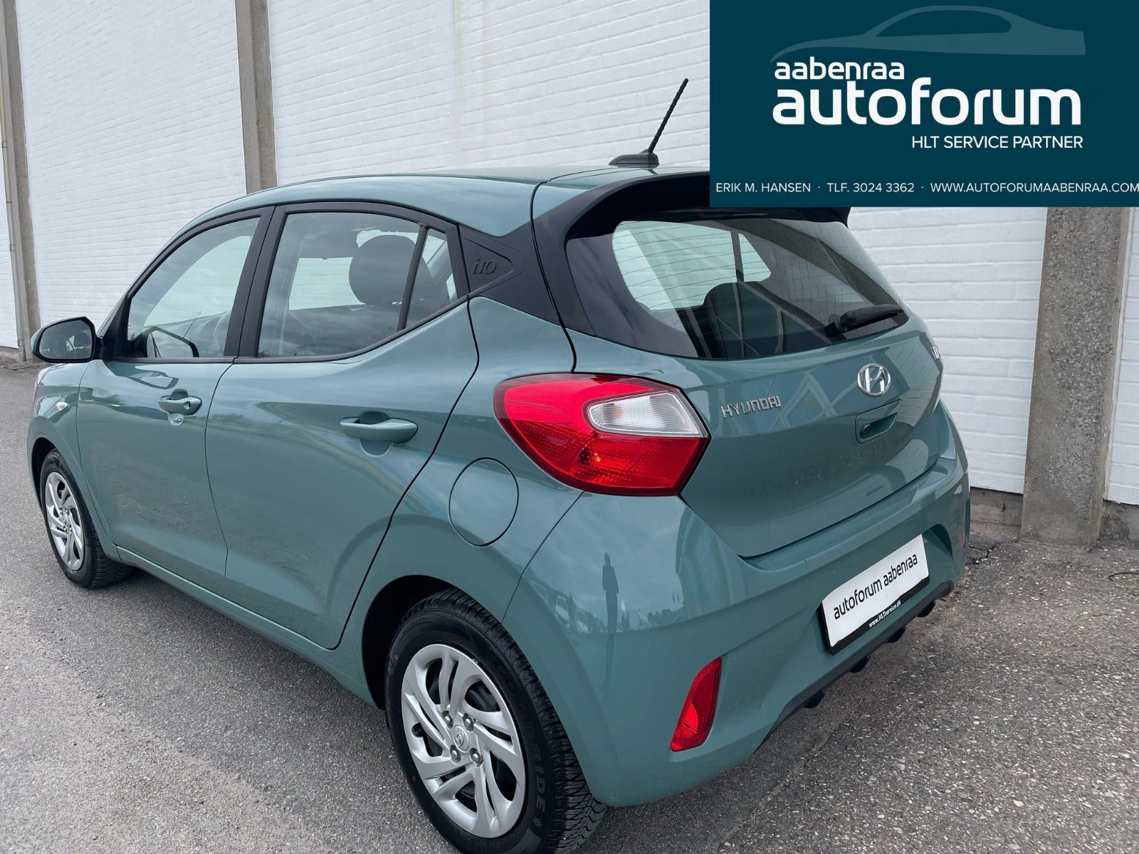 Grøn Hyundai i10 fra 2022