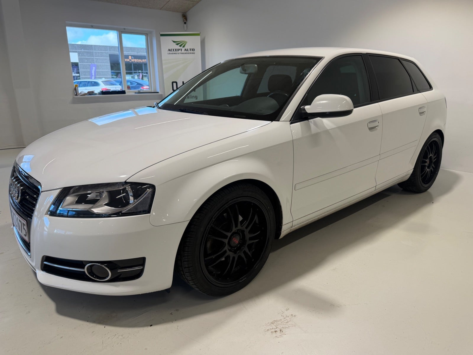 Hvid Audi A3 fra 2012