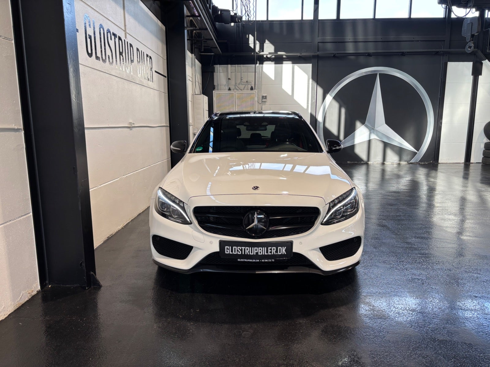 Hvid Mercedes C220 d fra 2015