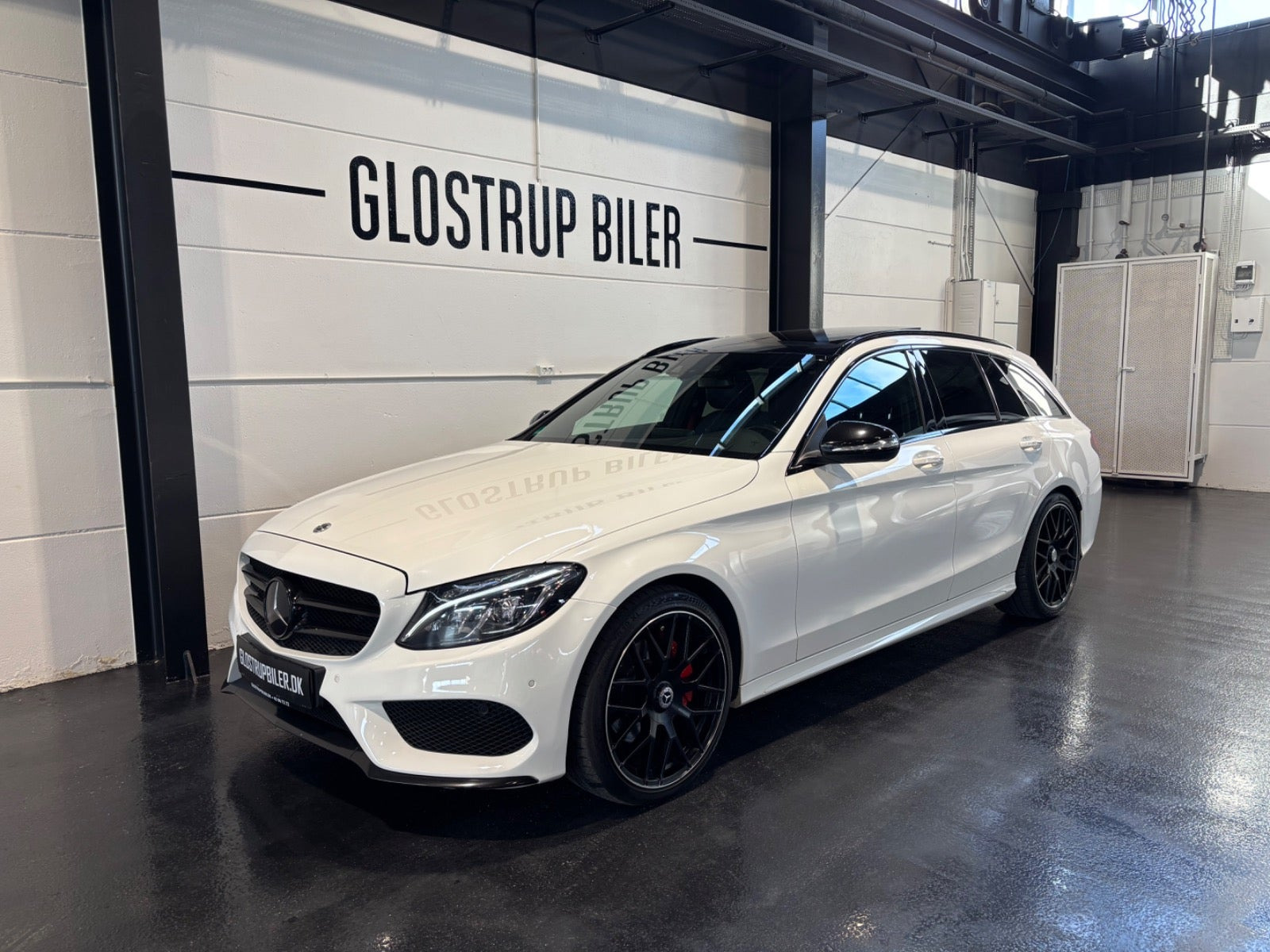 Hvid Mercedes C220 d fra 2015