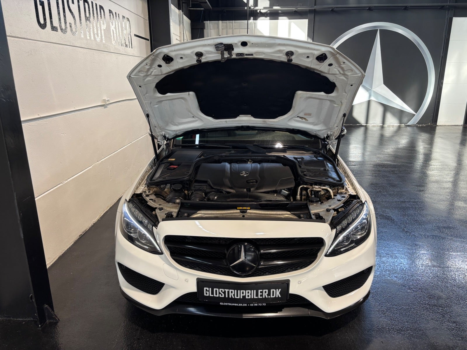 Hvid Mercedes C220 d fra 2015