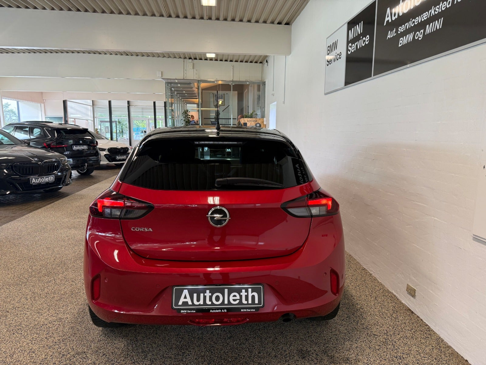 Rød Opel Corsa fra 2020