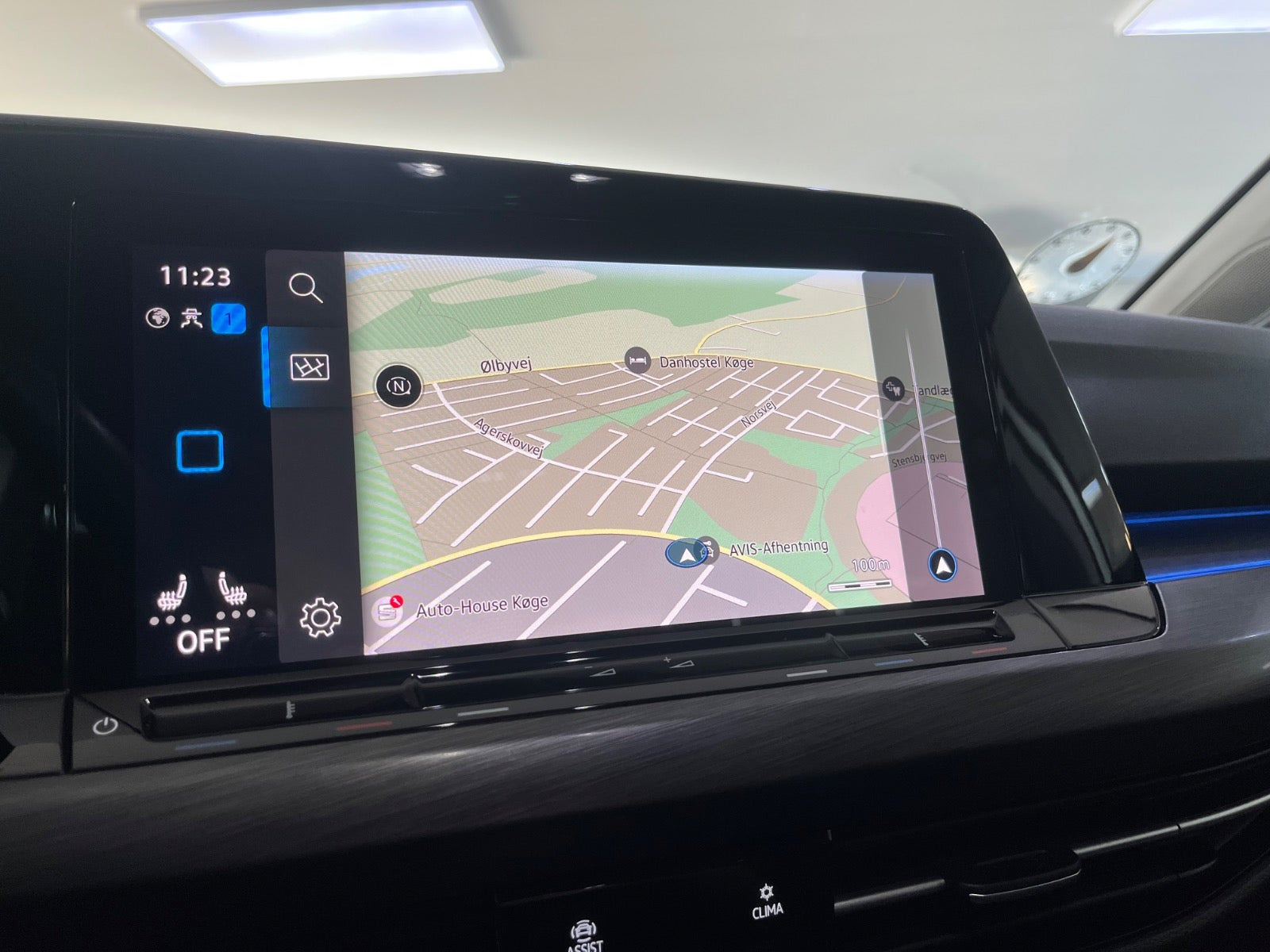Sølv VW Golf VIII fra 2021