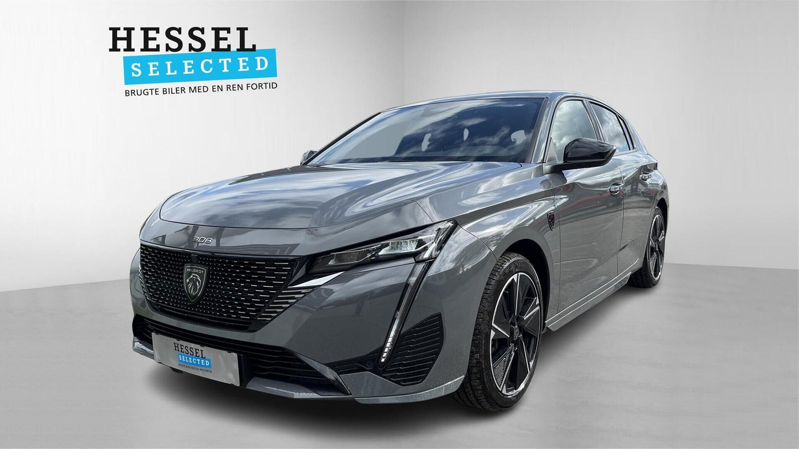 Grå Peugeot E-308 fra 2024