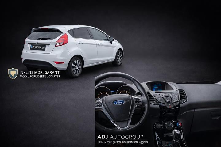 Hvid Ford Fiesta fra 2014