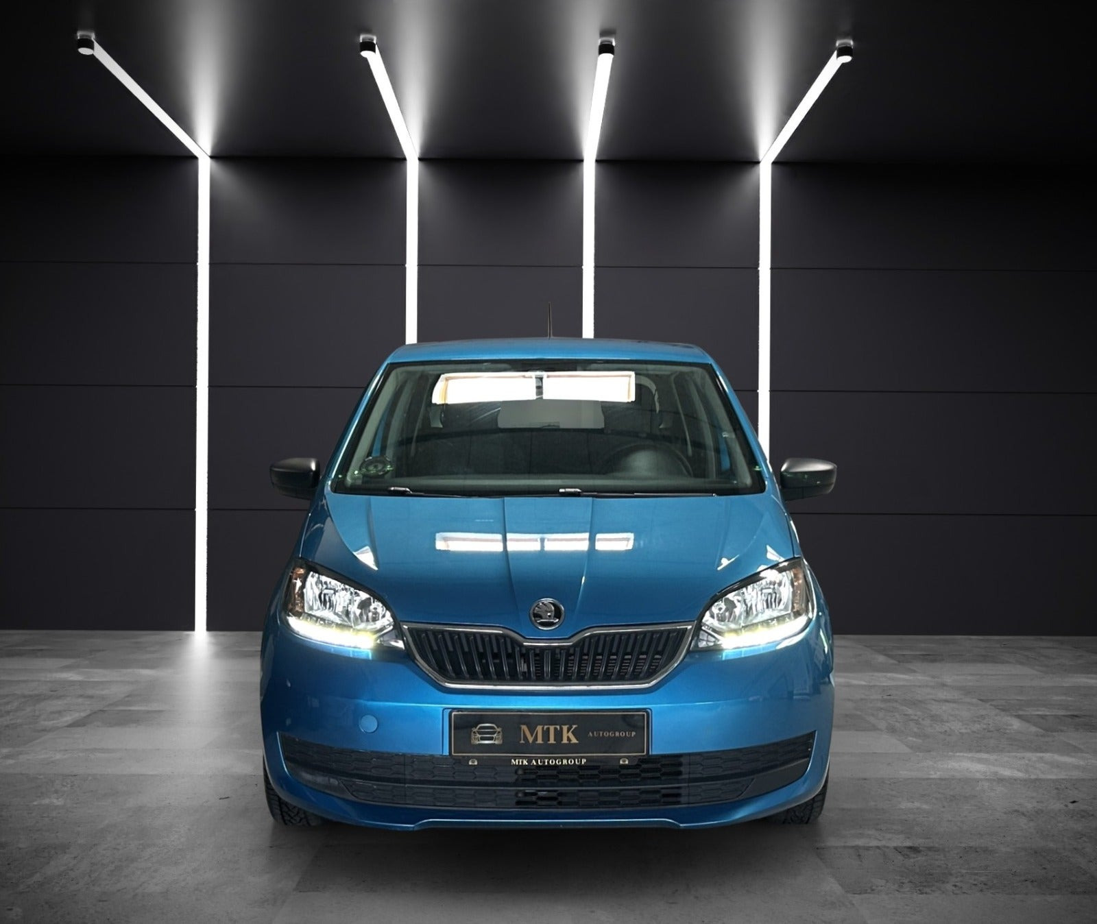 Blå Skoda Citigo fra 2018