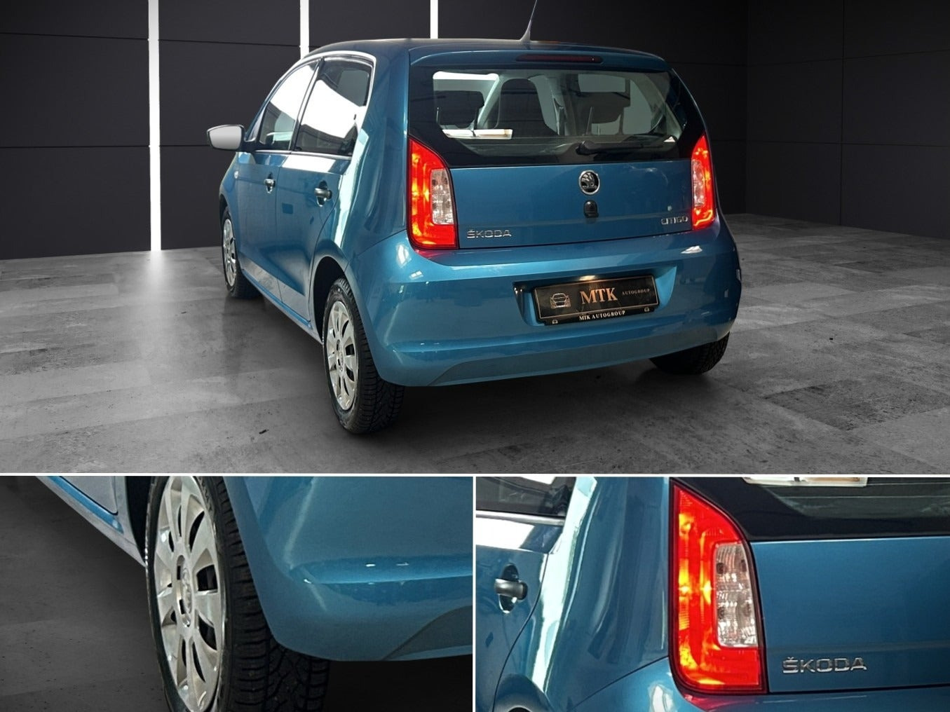 Blå Skoda Citigo fra 2018