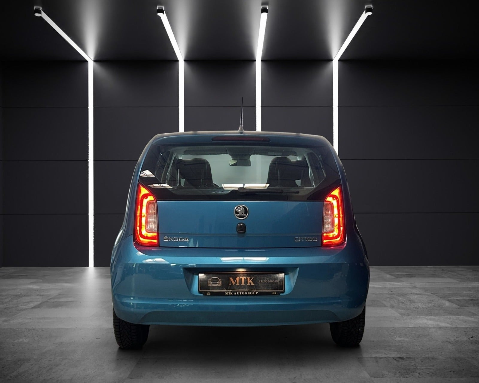 Blå Skoda Citigo fra 2018