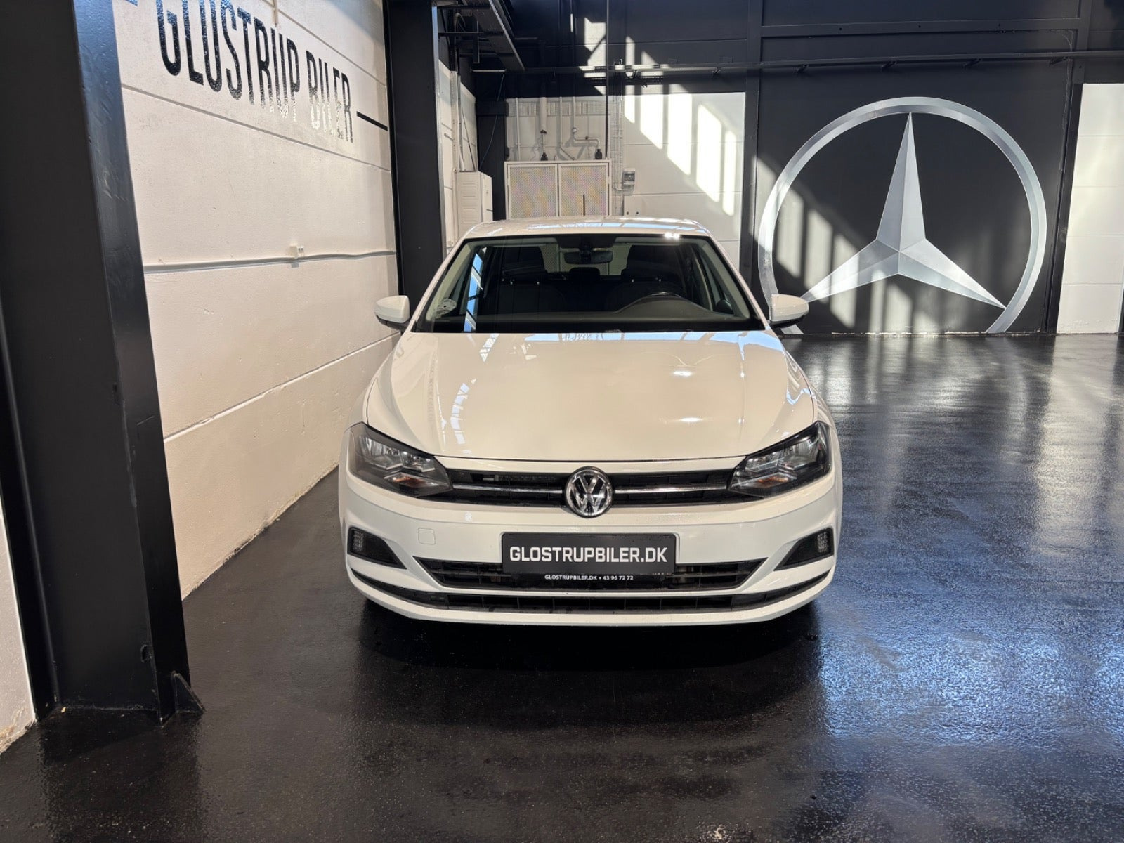 Hvid VW Polo fra 2019