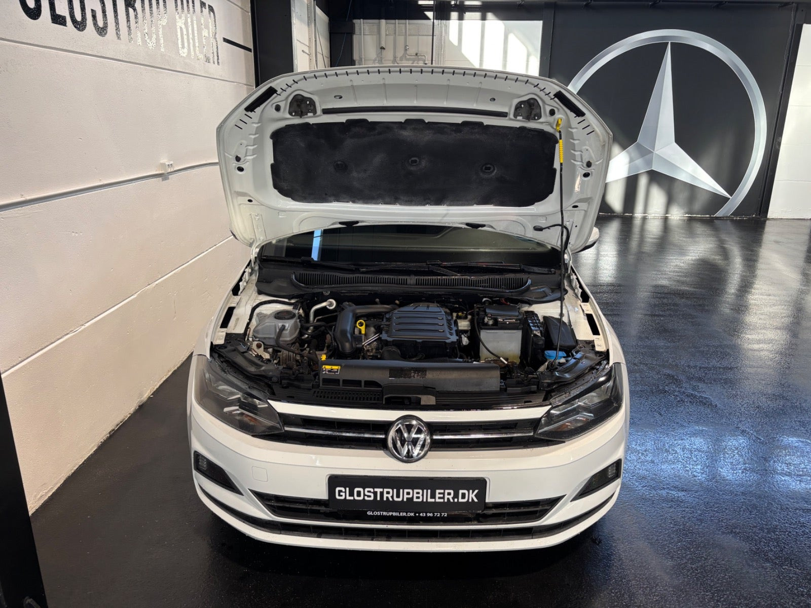 Hvid VW Polo fra 2019