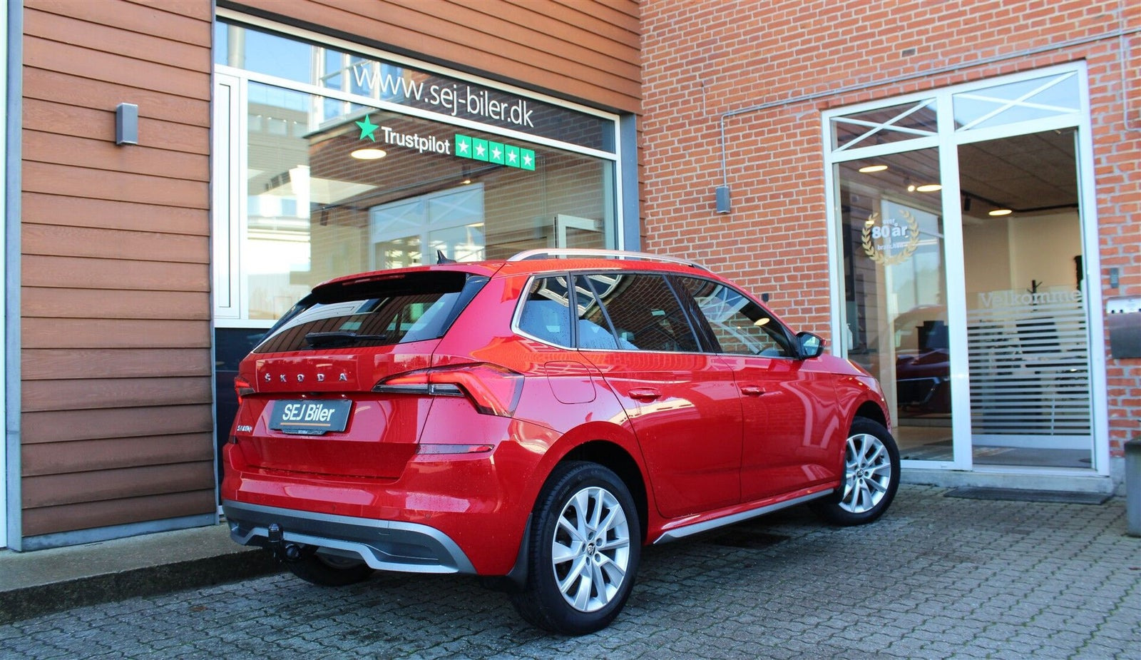 Rød Skoda Kamiq fra 2020