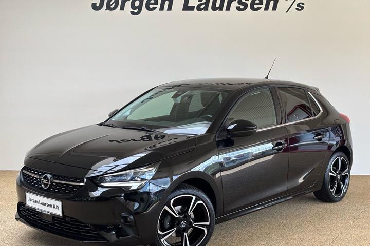 Sort Opel Corsa fra 2021 set udefra