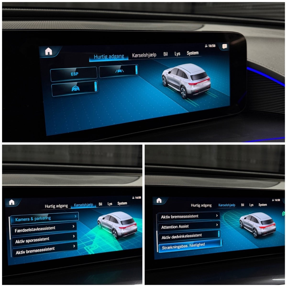 Hvid Mercedes EQC400 fra 2023