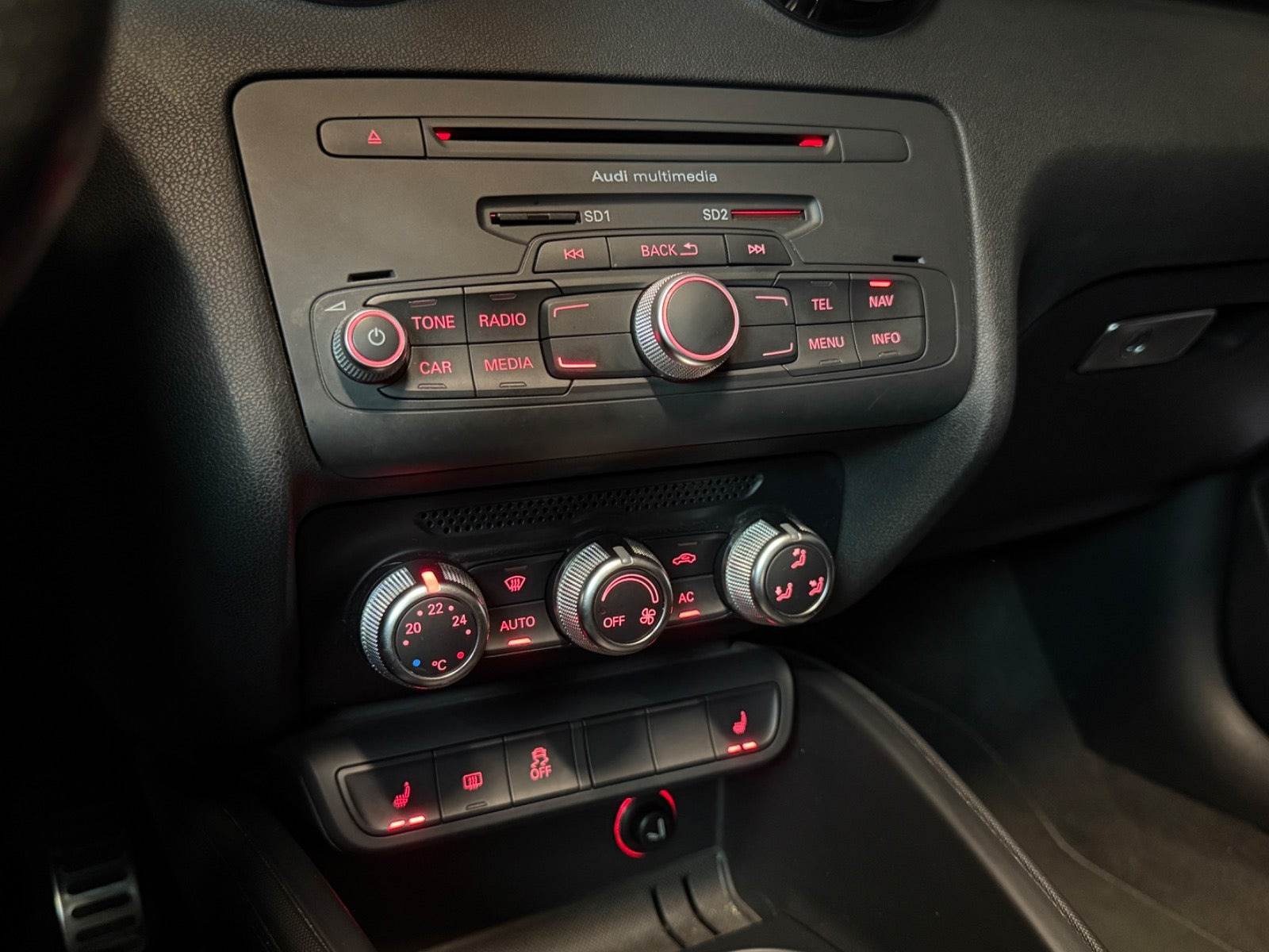 Hvid Audi A1 fra 2012