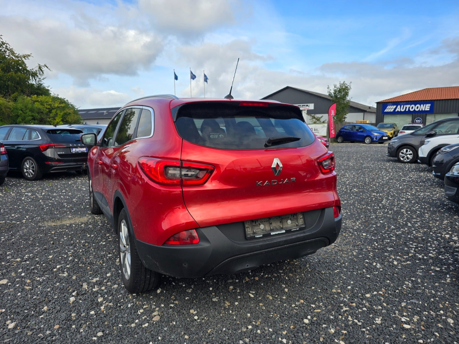 Rød Renault Kadjar fra 2018
