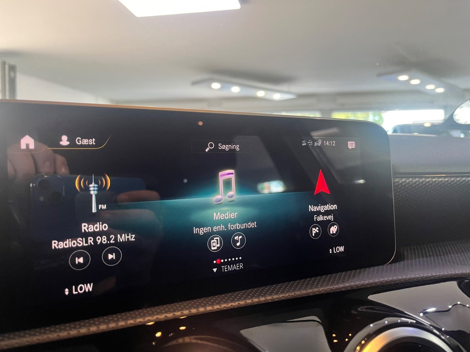 Sort Mercedes A200 fra 2018