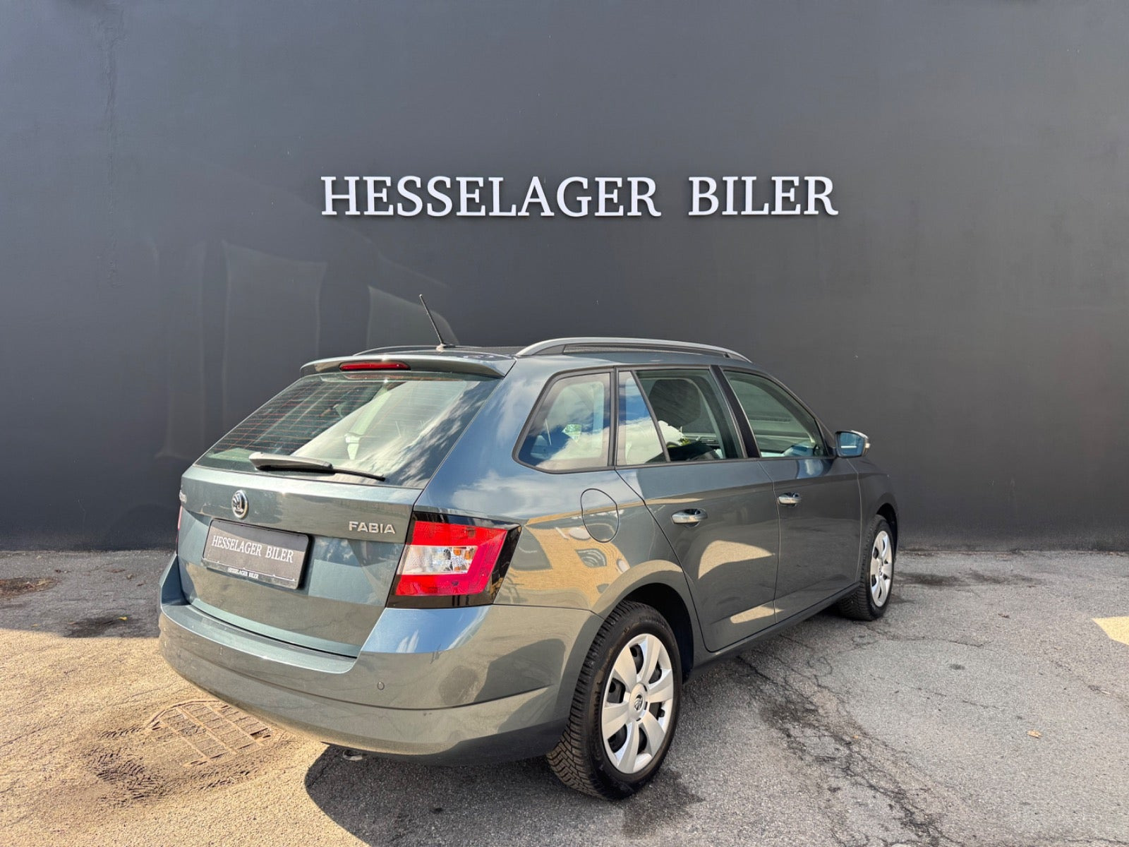 Grå Skoda Fabia fra 2018