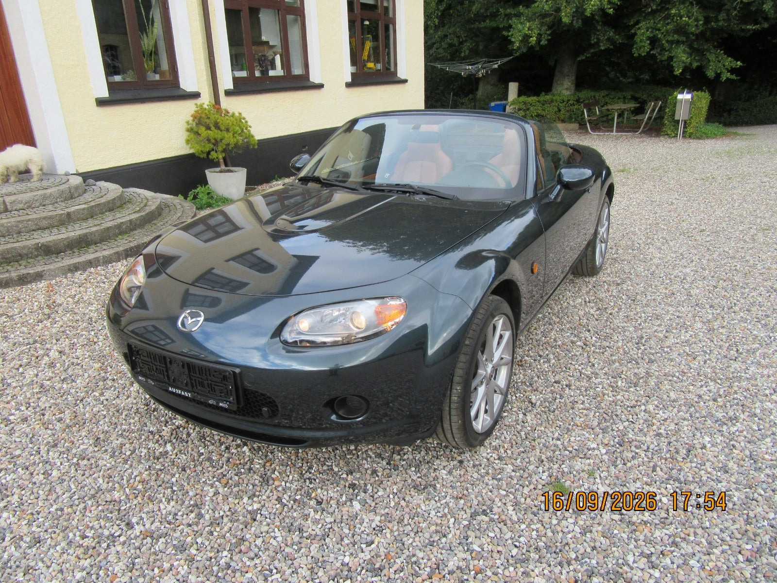 Grøn Mazda MX-5 fra 2006