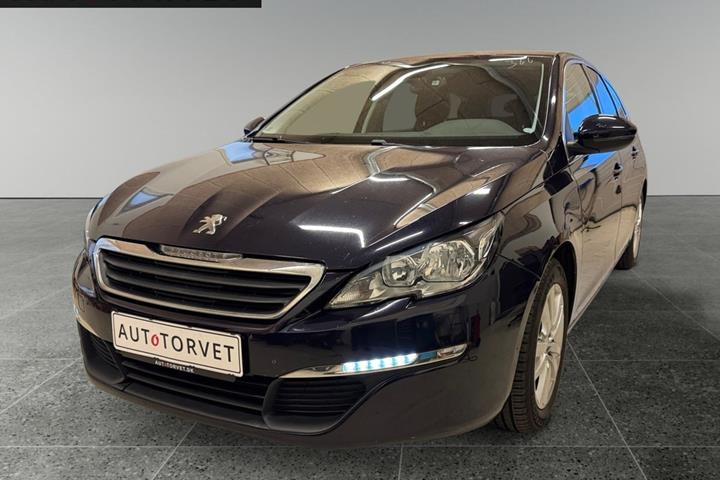 Blå Peugeot 308 fra 2015