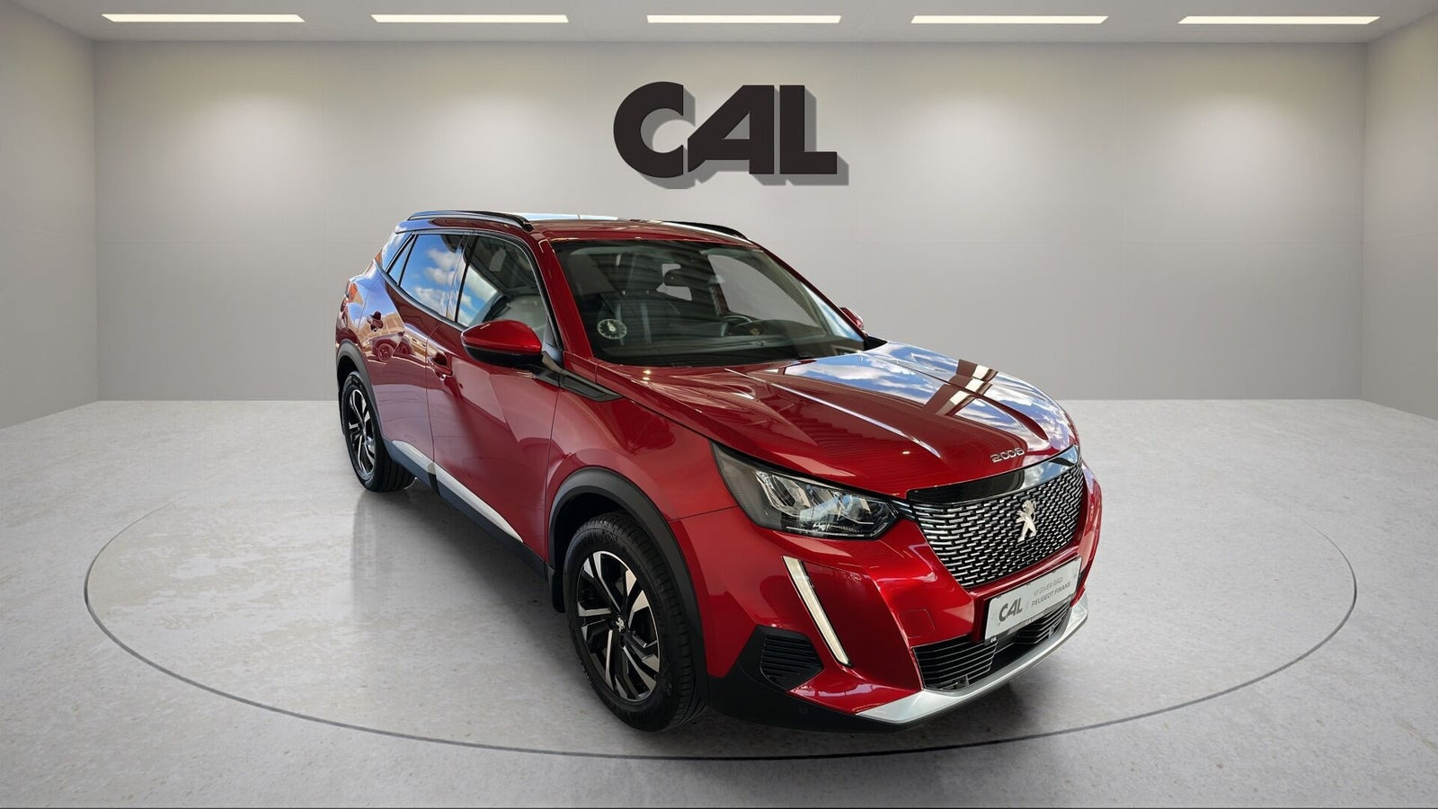 Rød Peugeot 2008 fra 2020