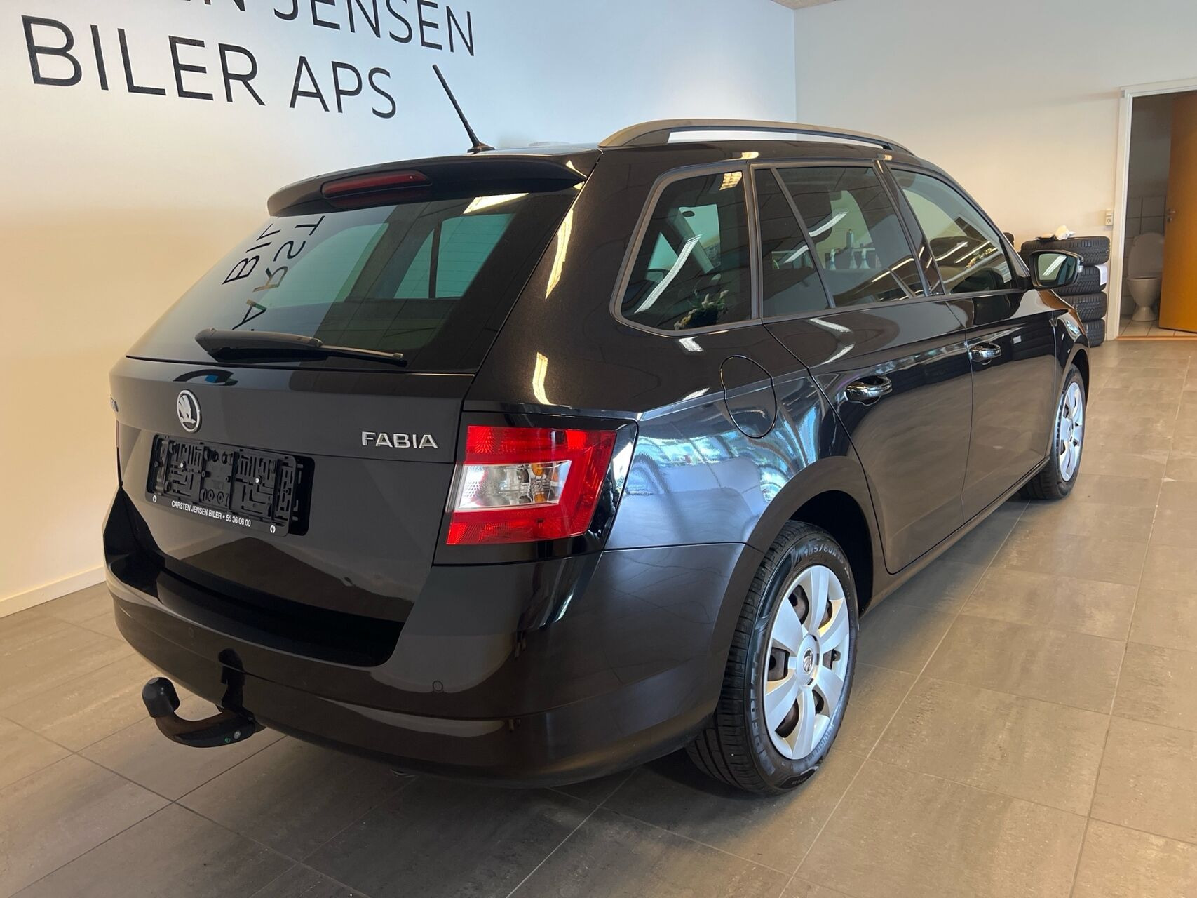 Sort Skoda Fabia fra 2017