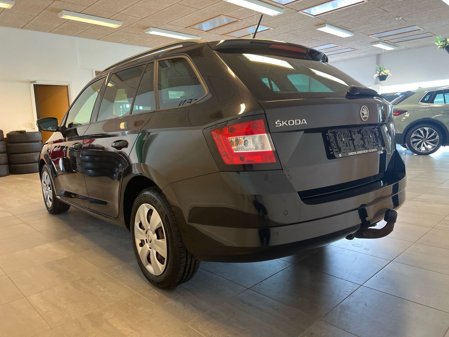 Sort Skoda Fabia fra 2017
