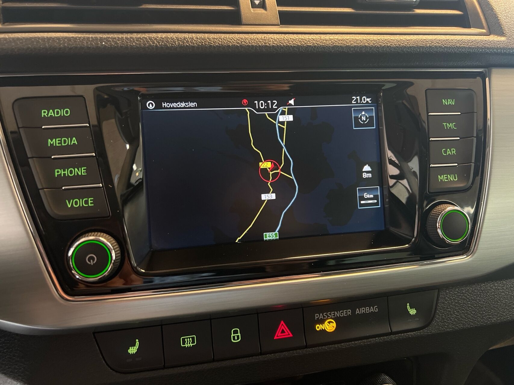 Sort Skoda Fabia fra 2017