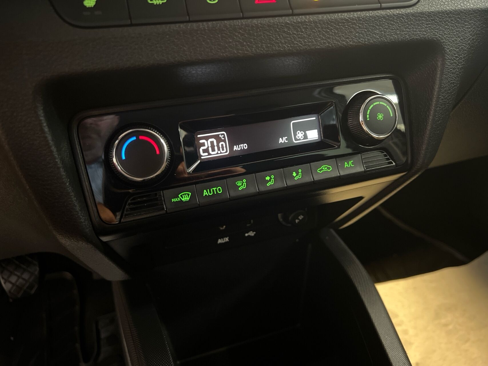 Sort Skoda Fabia fra 2017