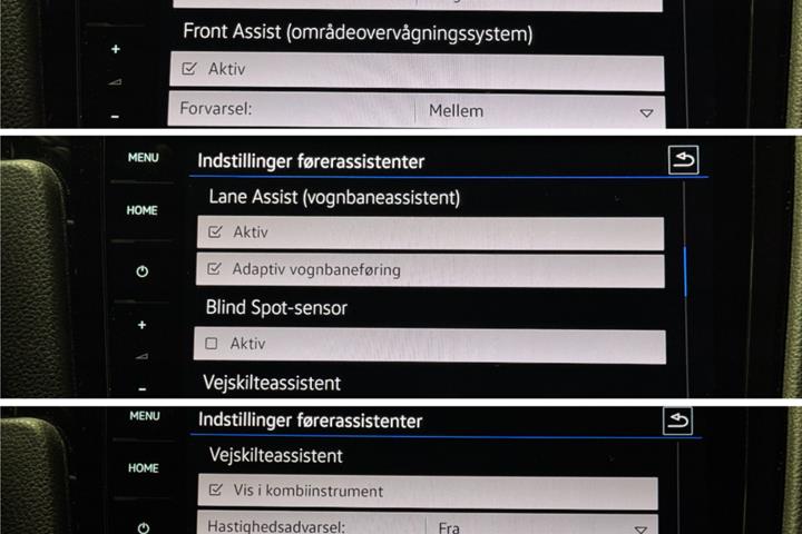 Grå VW Golf VII fra 2019