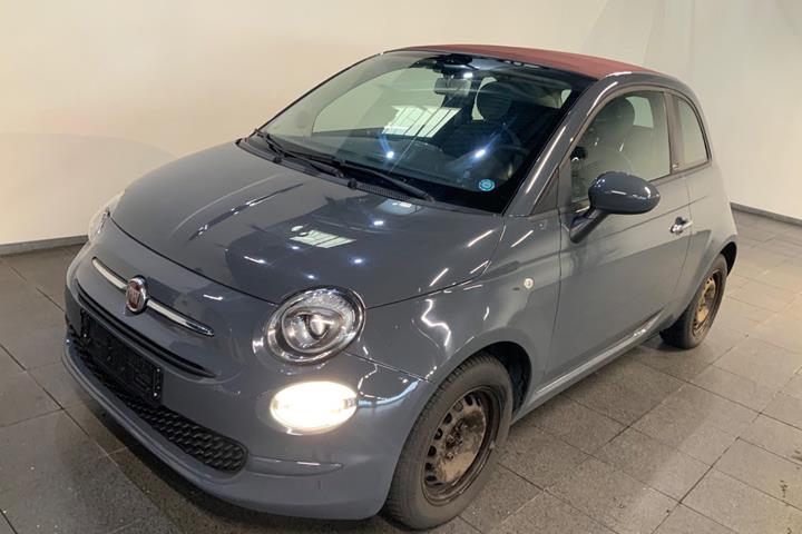 Grå Fiat 500C fra 2016 set udefra